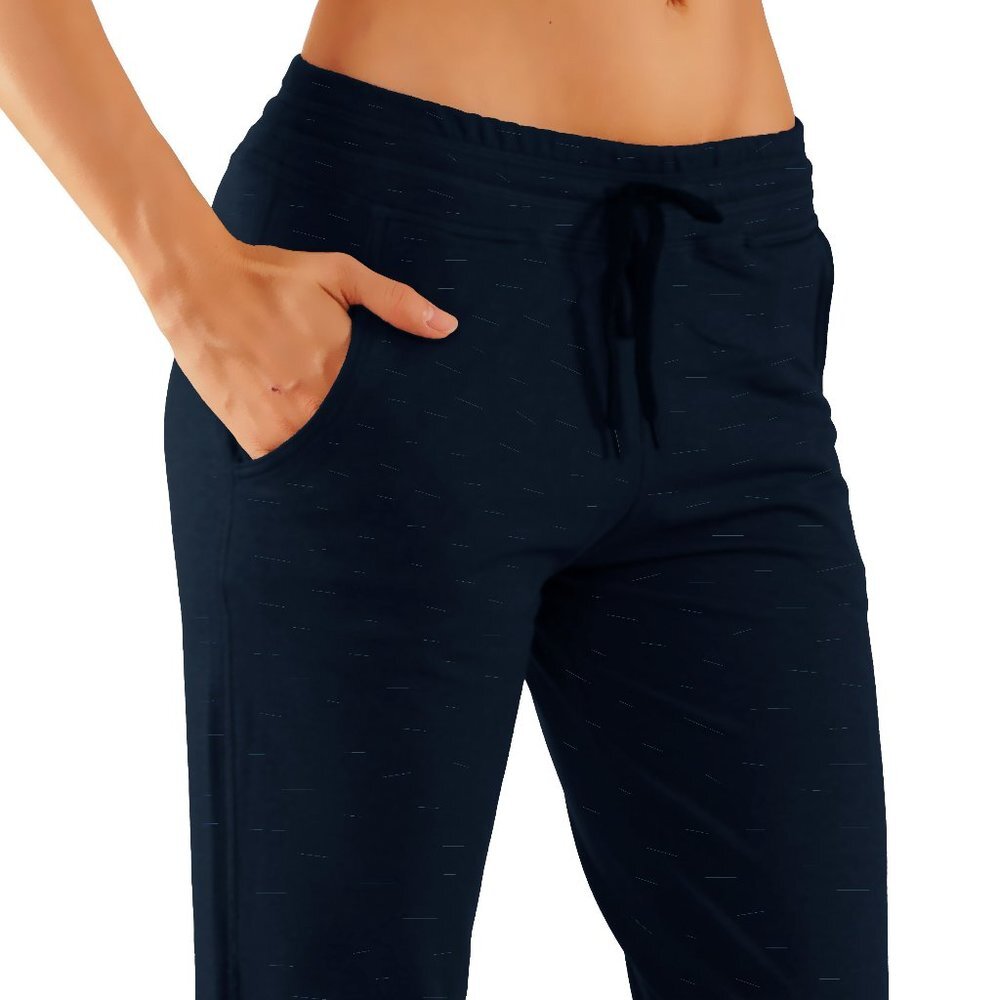 Warm Fleece Lined Open Bottom Cotton Sweatpants
